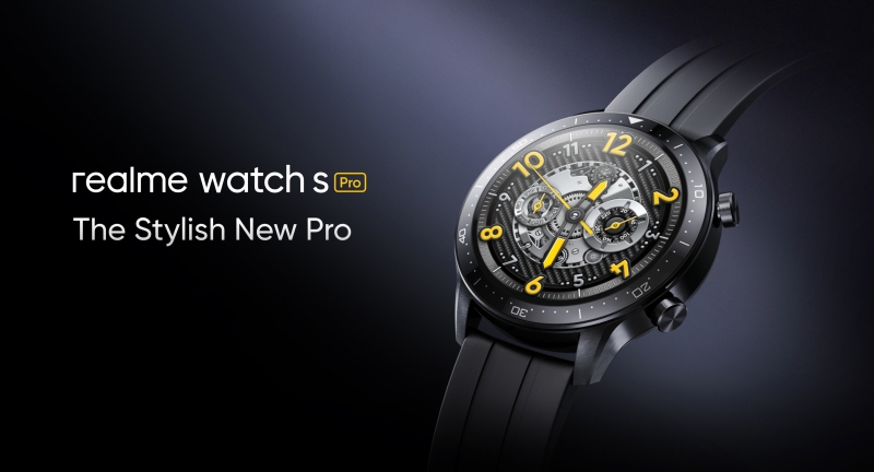 Realme Watch S Pro: AMOLED-дисплей, датчик SpO2, 15 спортивных режимов и 14 дней автономной работы за $135