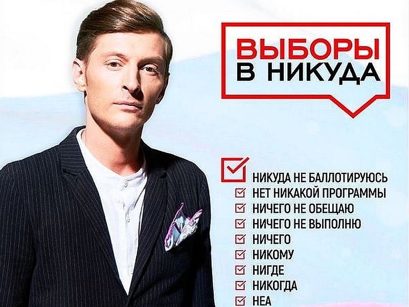 Высмеял депутатов: Павел Воля опубликовал свой предвыборный плакат