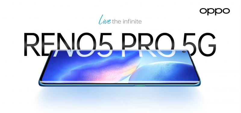 OPPO Reno 5 Pro 5G вышел на глобальном рынке: AMOLED-экран на 90 Гц, чип MediaTek Dimensity 1000+, квадро-камера на 64 Мп и ценник в $490