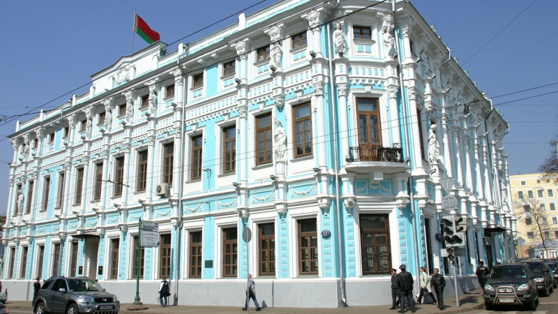 У посольства Белоруссии в Москве задержали несколько человек 