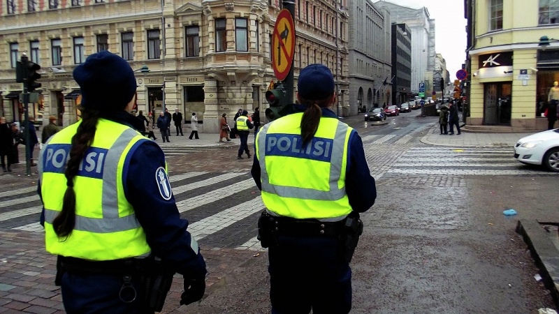 На протестах в Хельсинки задержали двадцать человек