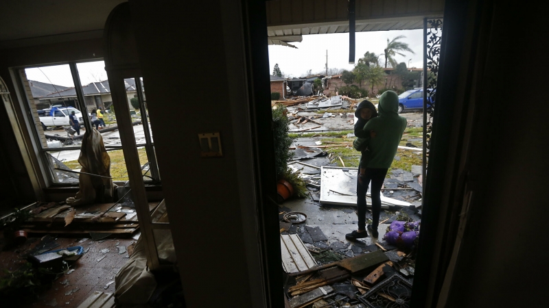 В Луизиане жертвой торнадо стал один человек