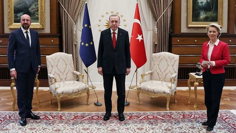 В Турции прокомментировали инцидент на встрече Эрдогана с лидерами ЕС