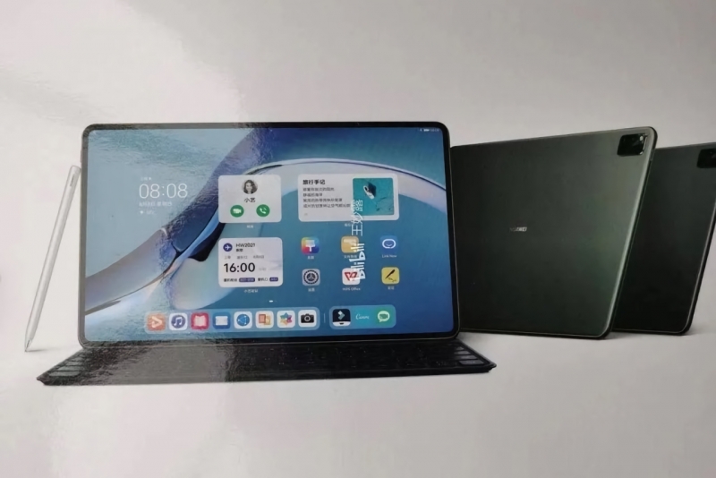 Так будет выглядеть флагманский планшет Huawei MatePad Pro 2 с ультратонкими рамками, клавиатурой и стилусом M Pen