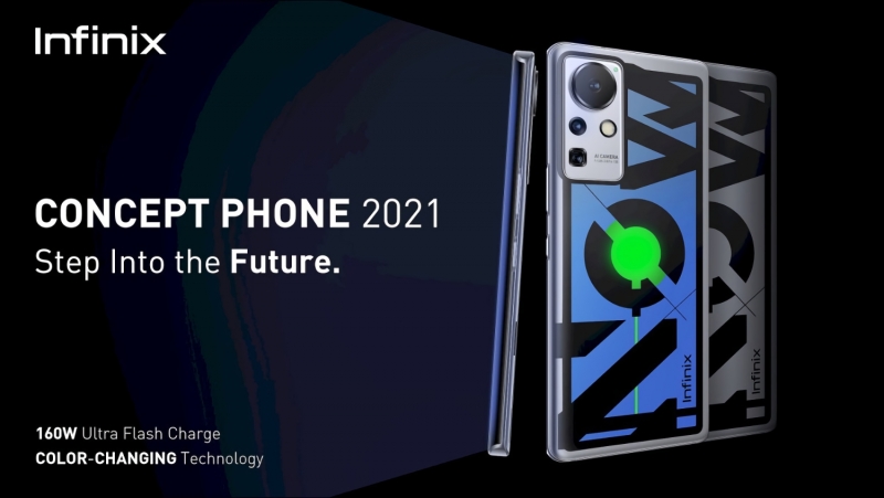 100% за 10 минут: Infinix показала Concept Phone 2021 (aka Infinix ZeroX) с самой быстрой зарядкой в мире