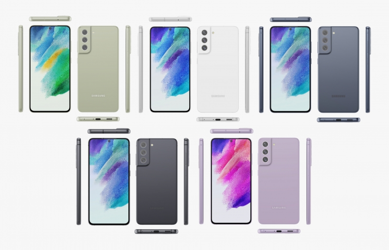 Эван Бласс показал Galaxy S21 FE со всех сторон: «дырявый» дисплей, камера в стиле Galaxy S21 и пять расцветок