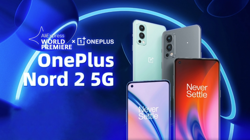 Мировая премьера OnePlus Nord 2 5G на AliExpress: AMOLED-экран на 90 Гц, зарядка на 65 Вт и чип MediaTek Dimensity 1200 за $406