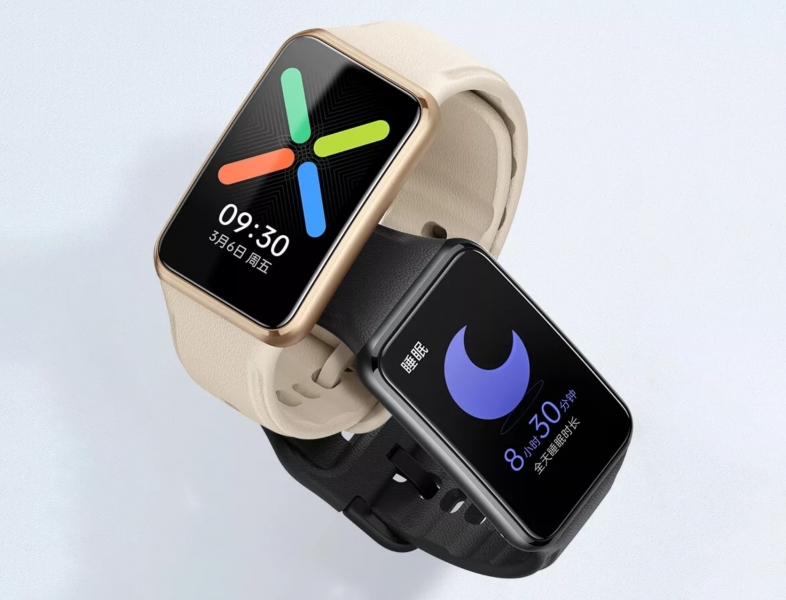 Клон Huawei Watch Fit, Huawei Band 6 и Huawei Band 6 Pro: инсайдер показал как будут выглядеть смарт-часы OPPO Watch Free