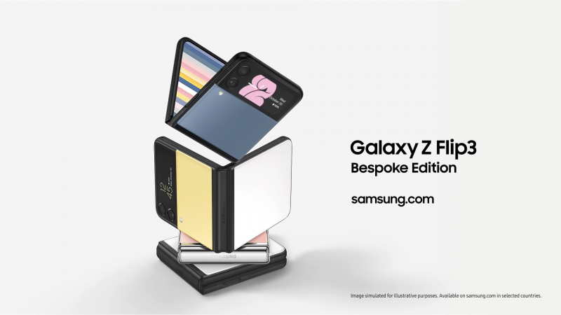 Анонс Samsung Galaxy Z Flip 3 Bespoke Edition – расцветки на любой вкус за дополнительные €50