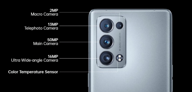 Инсайдер: OPPO Reno 7 Pro получит основную камеру с датчиком Sony IMX766 на 50 МП, как у OPPO Find X3 Pro