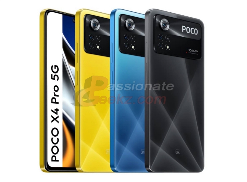POCO X4 Pro 5G появился на пресс-рендерах: «дырявый» дисплей, корпус с плоскими гранями, камера на 108 МП и три цвета
