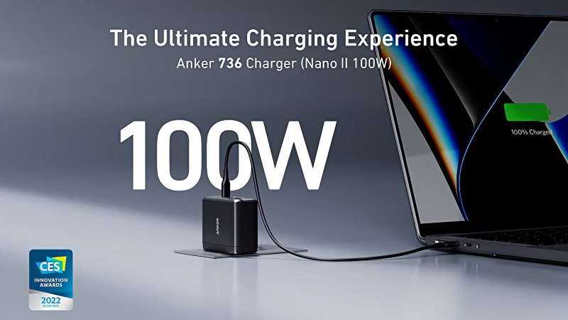Anker начала продавать 100-ваттную GaN-зарядку с тремя USB-портами за $76