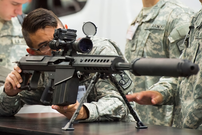 ВСУ тренируются стрелять с американских снайперских винтовок Barrett M107A1 на 1800 метров (видео)