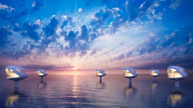 Ocean Builders создала капсулы для жизни на воде и на суше с беспилотной доставкой и жестовым управлением по цене от $295 000