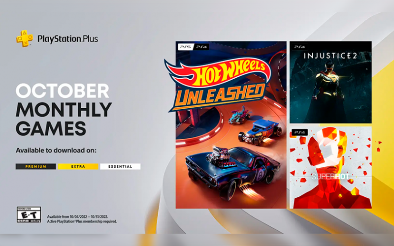 Hot Wheels Unleashed, Injustice 2 и Superhot: игры, которые получат подписчики PlayStation Plus в октябре