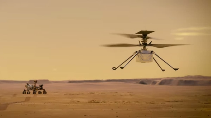 Ingenuity совершил 33-й полёт на Марсе продолжительностью 55 секунд