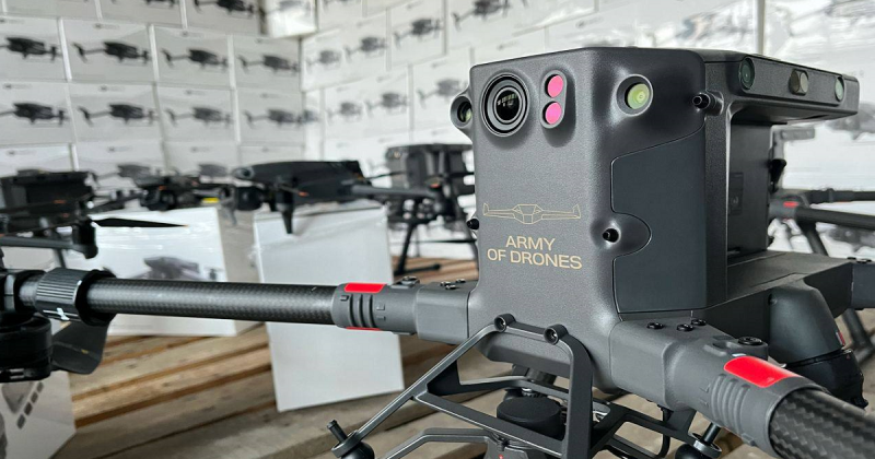 «Армия дронов» передала Вооружённым Силам Украины 146 квадрокоптеров DJI Mavic 3 и 33 дрона DJI Matrice RTK 300