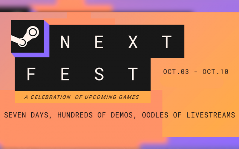Фестиваль новинок Steam предлагает игрокам до 10 октября попробовать сотни демоверсий разных жанров и посетить трансляции разработчиков