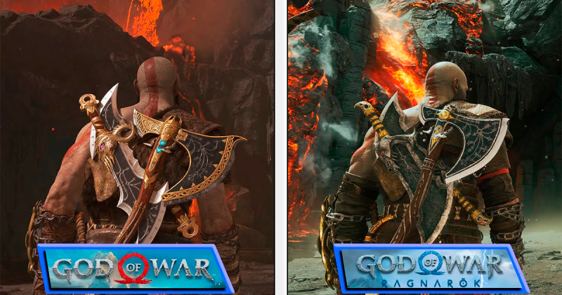 Безумный прогресс: блогер сравнил ПК версию God of War 2018 на ультра настройках и God of War Ragnarok на PlayStation 5