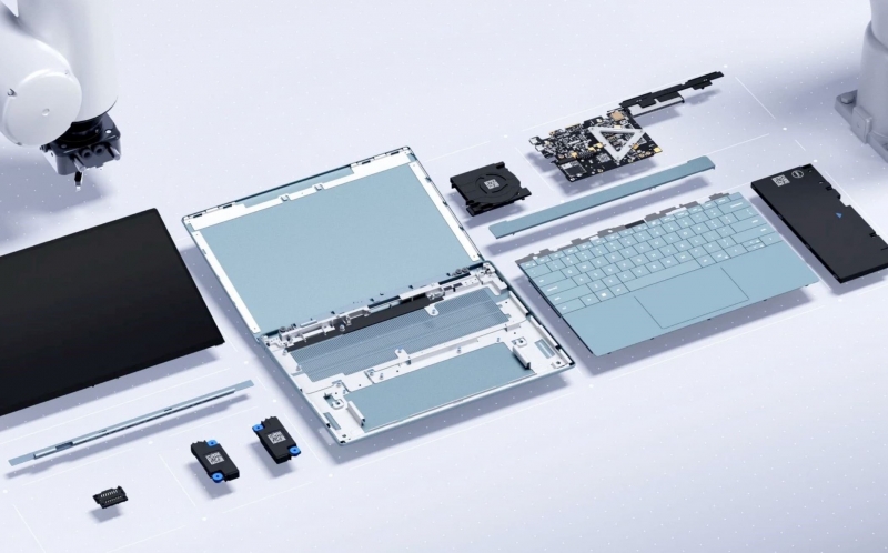 Как конструктор LEGO: Dell представила концептуальный модульный ноутбук Luna без винтов, который разбирается всего за 30 секунд