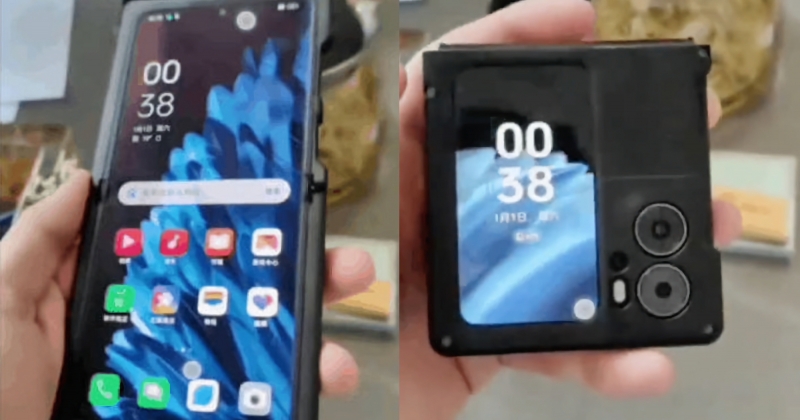 Раскладушка OPPO Find N2 Flip появилась на видео: конкурент Samsung Galaxy Flip 4 c двойной камерой и двумя экранами