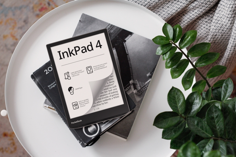 PocketBook InkPad 4: 7.8-дюймовая электронная книга с динамиком, Bluetooth и защитой IPX8