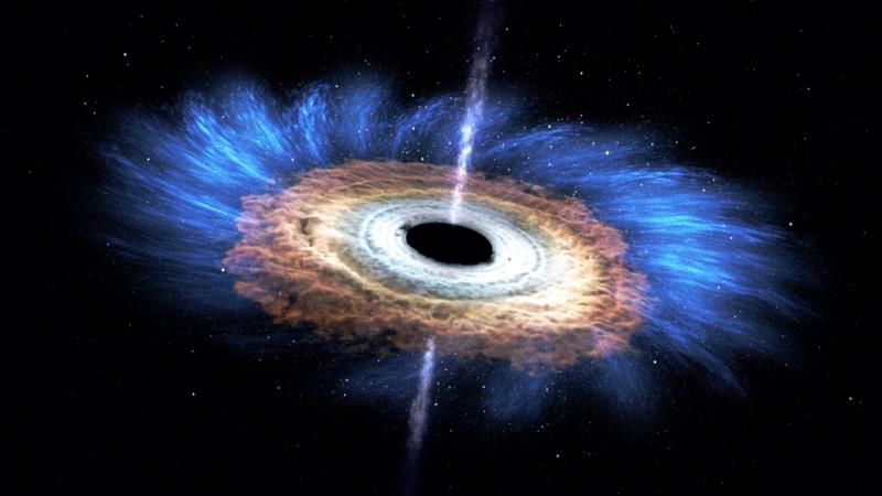 Сверхмассивная чёрная дыра в центре нашей галактики разрывает на части и пожирает неизвестный объект X7 массой около 50 земных масс и скоростью 4 млн км/ч