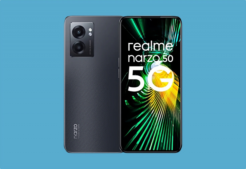 realme Narzo 50 с экраном на 90 Гц, чипом Dimensity 810, батареей на 5000 мАч и NFC продают на Amazon за 129 евро (скидка 30 евро)