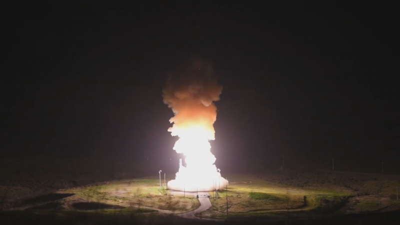ВВС США показали редкое видео запуска межконтинентальной баллистической ракеты Minuteman III
