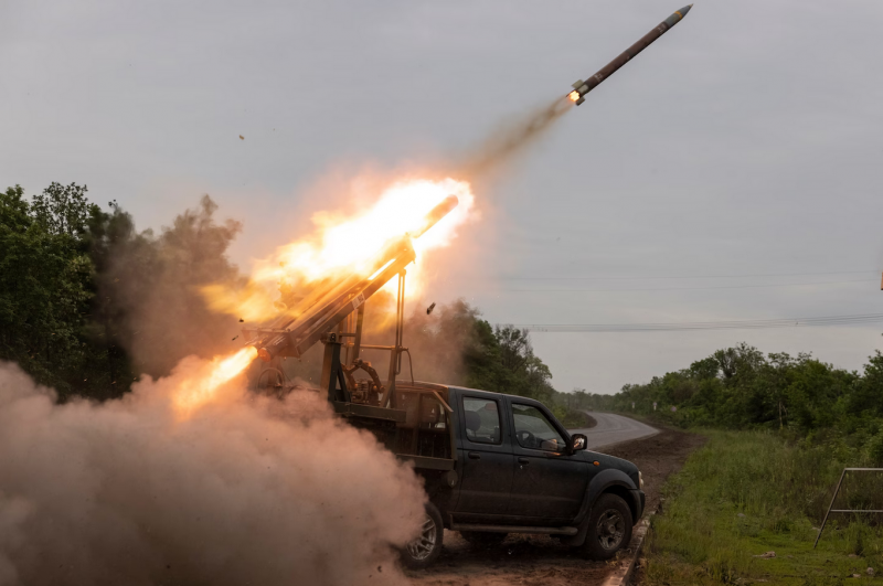 Вооружённые Силы Украины используют уникальную реактивную систему залпового огня «Цербер» на базе гражданского пикапа