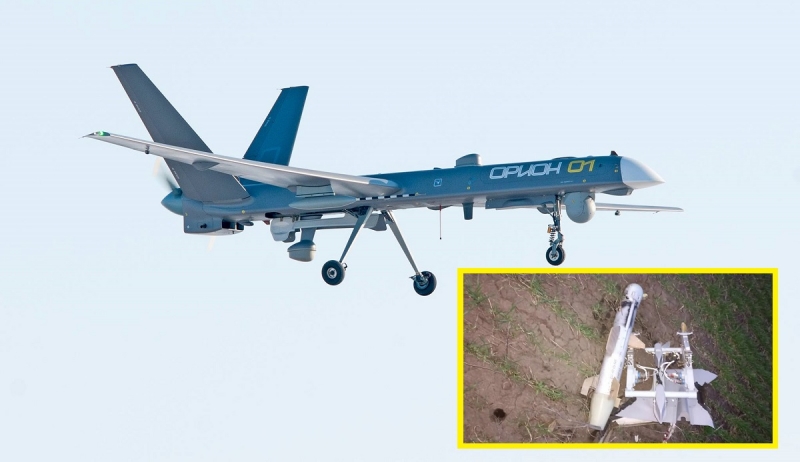 Вооружённые Силы Украины уничтожили очень редкий российский дрон «Орион», оснащённый корректируемой авиабомбой КАБ-20