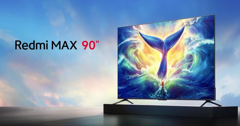 Xiaomi представила 90-дюймовую версию смарт-телевизора Redmi MAX с экраном на 144 Гц и ценой в $1150