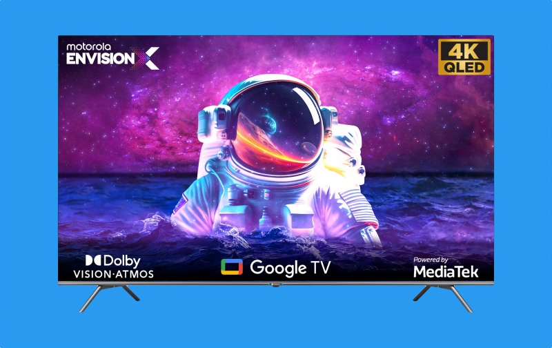 Motorola Envision X TV: линейка смарт-телевизоров с 4K QLED-экранами до 65″, поддержкой Dolby Vision и Google TV на борту