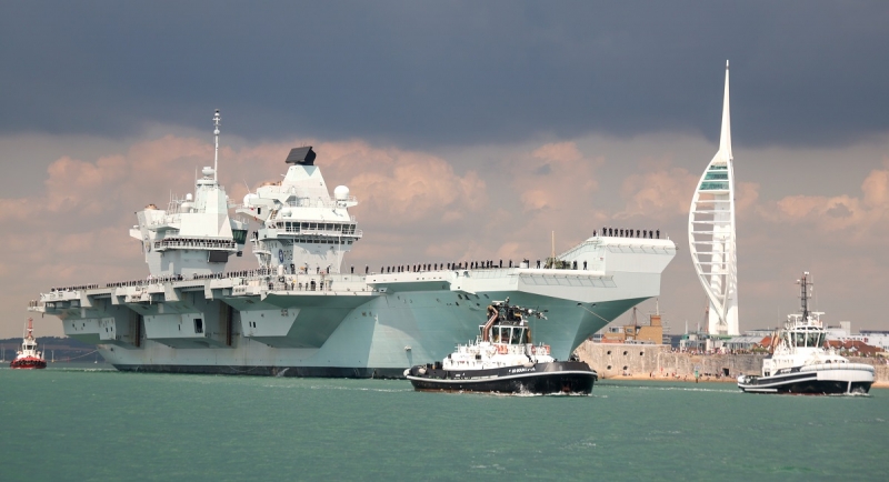 Авианосец HMS Prince of Wales стоимостью $3,85 млрд успешно вернулся на военную-базу в Портсмут после испытаний и готовится к учениям Westlant 23