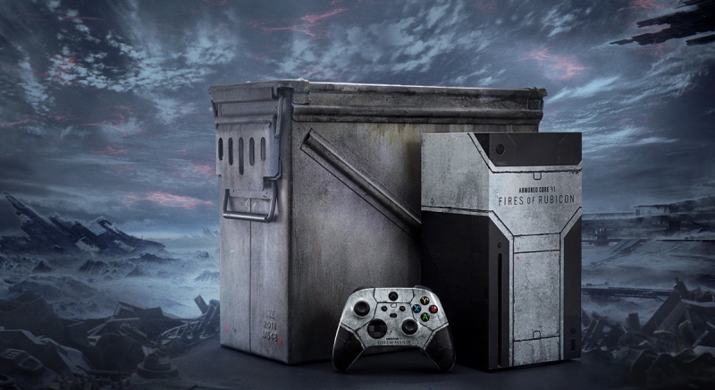 Microsoft предлагает пользователям Twitter/X принять участие в розыгрыше уникальной консоли Xbox Series X, выполненной в стилистике Armored Core 6 Fires of Rubicon