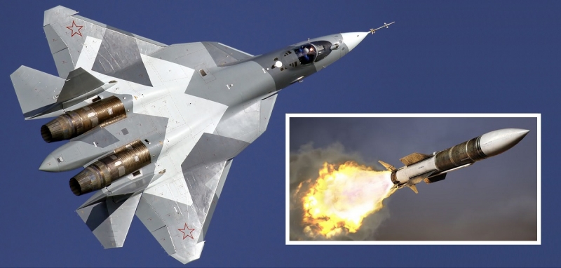 Российский истребитель пятого поколения Су-57 скоро получит авиационные ракеты для уничтожения воздушных целей в радиусе 300 км
