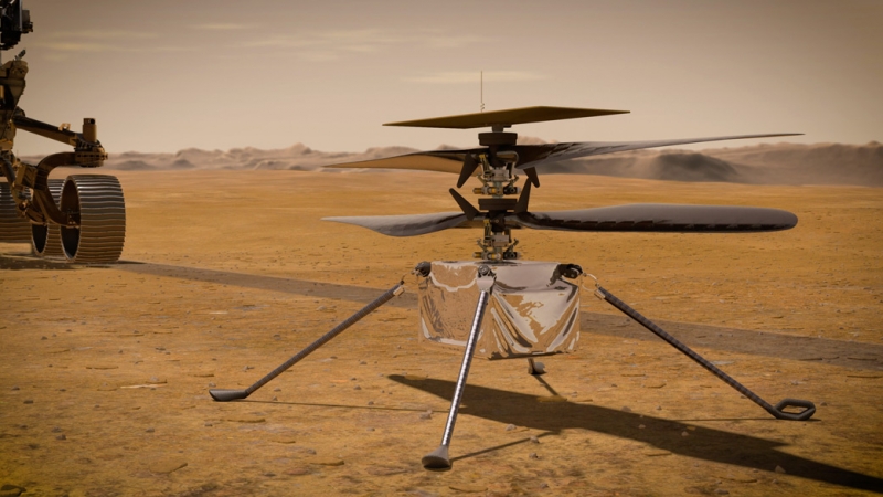 Ingenuity провёл над поверхностью Марса уже более 100 минут – беспилотный вертолёт совершил 57-й полёт