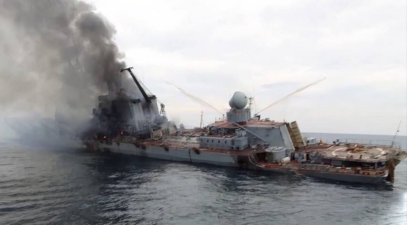 Украинские противокорабельные ракеты «Нептун» уничтожили флагманский ракетный крейсер «Москва» стоимостью $750 млн во время испытательных пусков