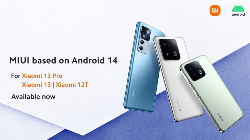 Вслед за смартфонами Google Pixel: Xiaomi 13, Xiaomi 13 Pro и Xiaomi 12T начали получать стабильную версию Android 14
