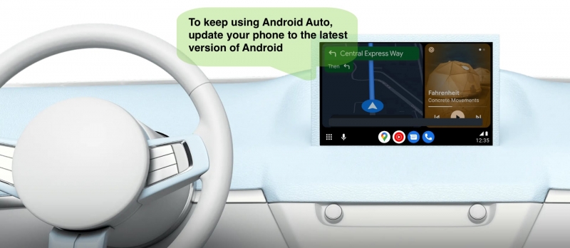 Android Auto прекратит вскоре работать на старых смартфонах Android