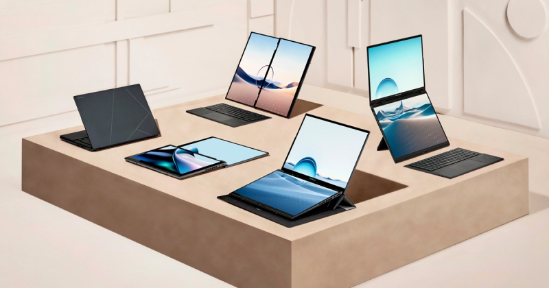ASUS Zenbook Duo (2024): первый в мире ноутбук с двумя 14-дюймовыми сенсорными OLED-дисплеями и Bluetooth-клавиатурой