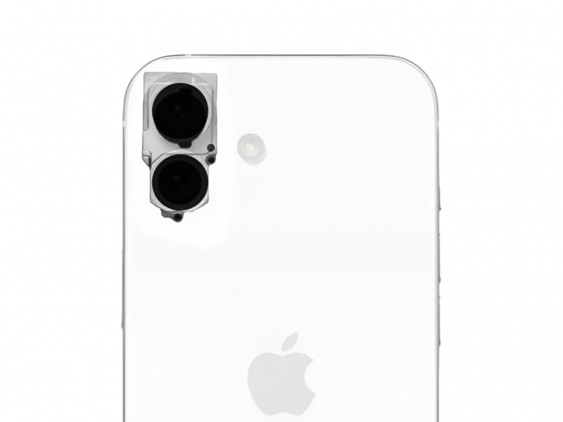 Появилось первое фото блока камер для iPhone 16 с модулями, расположенными вертикально